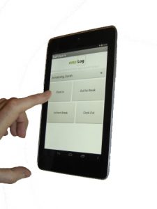 Tablets make ideal low-cost clocking terminals"